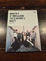 MONSTA X 4TH MINI ALBUM THE CLAN PART .2 GUILTY innocent ver, Ophalen of Verzenden, Zo goed als nieuw, Pop