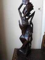 waardevol prachtig vrouw beeld uit coromandel hout gesneden, Ophalen of Verzenden