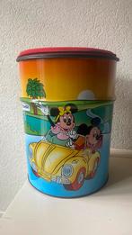 Groot opbergblik Mickey Mouse vintage, Verzamelen, Gebruikt, Ophalen of Verzenden