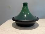 Le Creuset Tajine 27 cm 2,3 liter kleur Emerald green, Huis en Inrichting, Gietijzer, Ophalen of Verzenden, Zo goed als nieuw