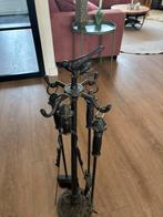 Haardstel van gietijzer, Huis en Inrichting, Haarden, Ophalen, Zo goed als nieuw, Vrijstaande haard, Houthaard