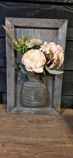 Houten pot met lijst.., Ophalen of Verzenden