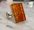 Prachtig mooie epoxy ring, verstelbaar, Sieraden, Tassen en Uiterlijk, Oranje, Kunststof, 17 tot 18, Ophalen of Verzenden