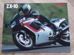 Keurige Kawasaki ZX-10 motorfiets folder Engelstalig, Motoren, Ophalen of Verzenden, Kawasaki