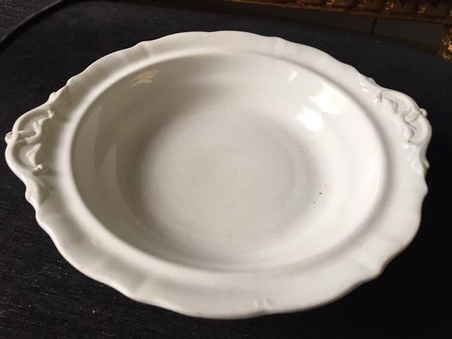 antieke crème schaal P. Regout, 19e eeuw, Ophalen of Verzenden