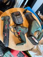 Bosch set alles op accu! Schroefmachine recipozaag multitool, Ophalen of Verzenden, Zo goed als nieuw