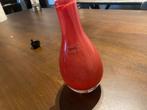 Fidrio Vaasje Handgeblazen Rood/Roze - 18.5 cm, Ophalen, Zo goed als nieuw, Overige materialen, Minder dan 50 cm