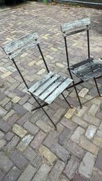 Bistro stoeltjes 6x, Tuin en Terras, Ophalen of Verzenden, Gebruikt
