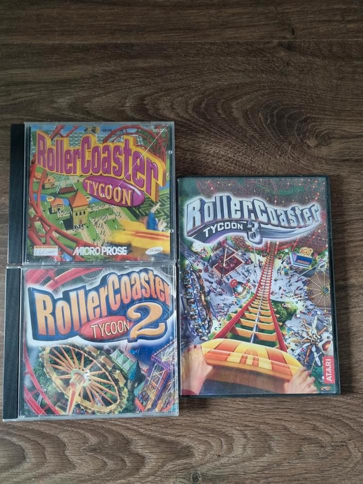 Rollercoaster Tycoon PC Games - Klassiekers!, Spelcomputers en Games, Games | Pc, Gebruikt, Simulatie, 1 speler, Vanaf 3 jaar