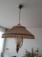 Vintage hanglamp met stoffen kap, Huis en Inrichting, Gebruikt, 50 tot 75 cm, Vintage, Ophalen of Verzenden