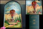 Vintage 3D Pubbord luchtballon - LS, Ophalen of Verzenden