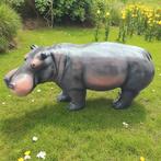 Beeld nijlpaarden 180 cm nijlpaard baby tuinbeeld, Ophalen, Nieuw, Kunststof, Dierenbeeld