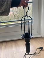 Industriële hanglamp met haak, Ophalen of Verzenden, Gebruikt, Metaal, Minder dan 50 cm