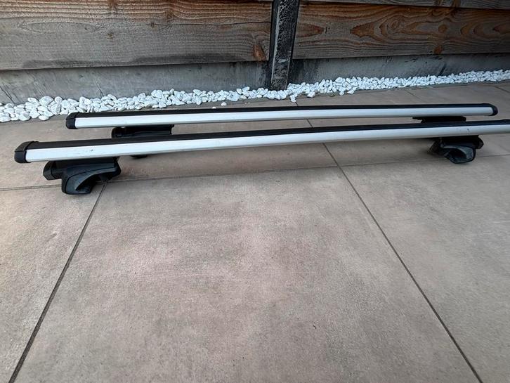 Thule dakdragers voor auto met open dakrail, Auto diversen, Dakdragers, Gebruikt, Ophalen