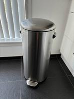 Mooie RVS Prullenbak met Pedaal, Ophalen, Met pedaal, 50 tot 75 cm, Rvs