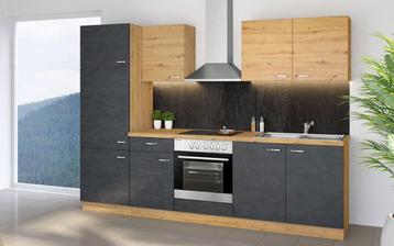 Keuken delina 270cm met dik werkblad en alu handgrepen Nieuw beschikbaar voor biedingen