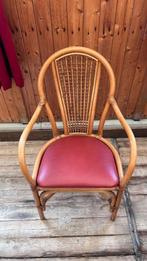 mooie bamboe stoelen buiten, Tuin en Terras, Tuinstoelen, Ophalen, Gebruikt, Hout, Stapelbaar
