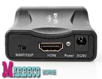 SCART naar HDMI Converter, Omvormer, SCART In, HDMI Uit, Nedis, Nieuw, Info@marbeco.nl, Ophalen of Verzenden