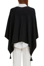 Zwarte dunne poncho sjaal one size, Kleding | Dames, Mutsen, Sjaals en Handschoenen, Sjaal, Zo goed als nieuw, Verzenden