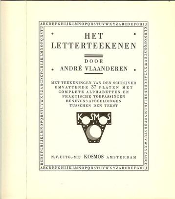 André Vlaanderen HET LETTERTEEKENEN - KOSMOS Amsterdam beschikbaar voor biedingen