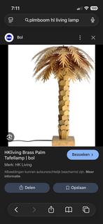 Gezocht !! HKliving Brass Palm Tafellamp, Huis en Inrichting, Lampen | Vloerlampen, Ophalen of Verzenden, Zo goed als nieuw, Metaal