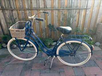 Meiden dames fiets stationsfiets blauw beschikbaar voor biedingen