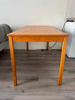 Houten eettafel 70x140, Ophalen, Gebruikt, 100 tot 150 cm, 50 tot 100 cm