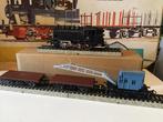 Marklin set met loc en 2 platte wagens en 1 kraan., Ophalen of Verzenden, Gebruikt, Wisselstroom, Märklin