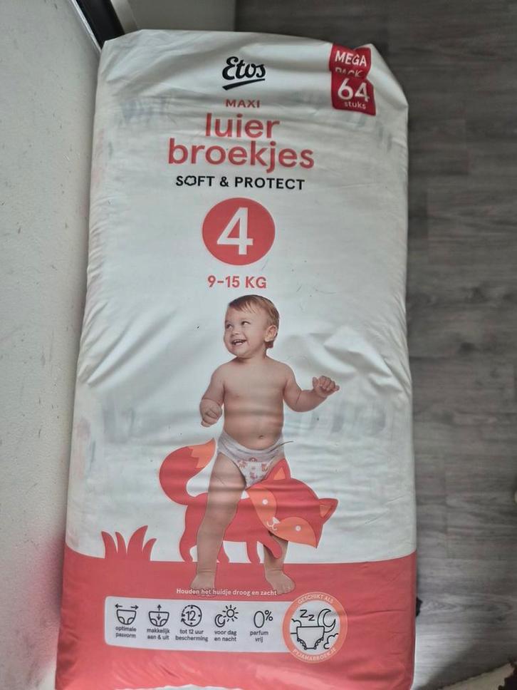 3x Megapak Etos Luierbroekjes Maat 4, Kinderen en Baby's, Babyvoeding en Toebehoren, Nieuw, Overige typen, Ophalen