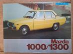 Autofolders van Mazda 1000/1300,  818,  323, prijslijst 1977, Mazda, Ophalen of Verzenden, Zo goed als nieuw, Mazda Auto Palace De Brinckhorst b.v