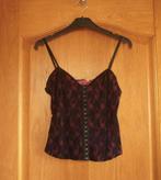 Zwart fuchsia kanten top corsetsluiting haakjes Mt XS Pimkie, Kleding | Dames, Tops, Zwart, Ophalen of Verzenden, Zo goed als nieuw