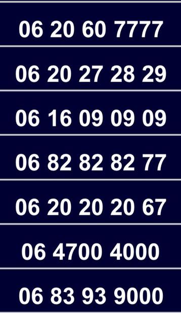 Telefoonnummers te koop beschikbaar voor biedingen