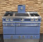 🔥Luxe Fornuis Delaubrac  120cm baby blauw + rvs 2 ovens, 60 cm of meer, Ophalen of Verzenden, Zo goed als nieuw, Energieklasse A of zuiniger