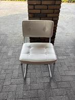 Witte design stoel met frame, Ophalen, Gebruikt, Wit, Metaal