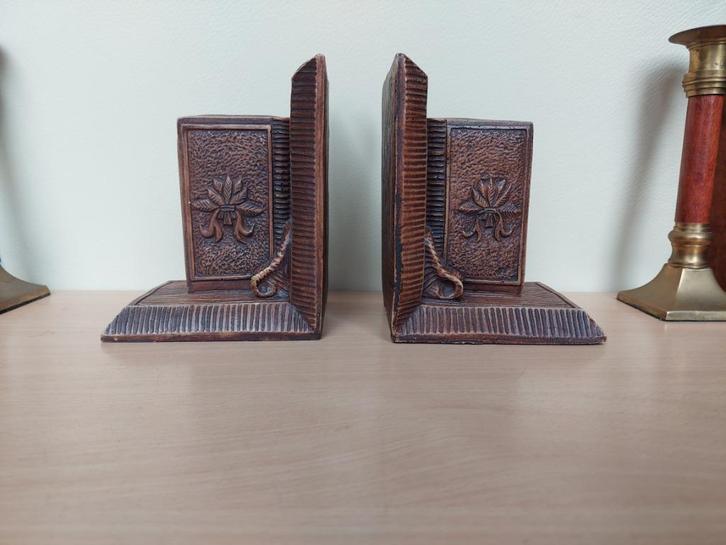 Henzo / Vintage boekensteunen / Giethars, Huis en Inrichting, Woonaccessoires | Wandplanken en Boekenplanken, Gebruikt, Ophalen of Verzenden