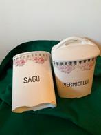 Vintage Sago & Vermicelli Voorraadpotten, Ophalen of Verzenden