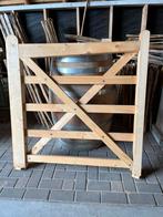 Poort Boerenlandhek natuurlijk hout erfscheiding tuin oprit, Tuin en Terras, Gerard Krale, 100 tot 150 cm, Nieuw, Ophalen of Verzenden