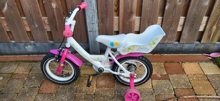 Volare Meisjesfiets 12,5 inch met zijwieltjes, Fietsen en Brommers, Fietsen | Kinderfietsjes, Ophalen