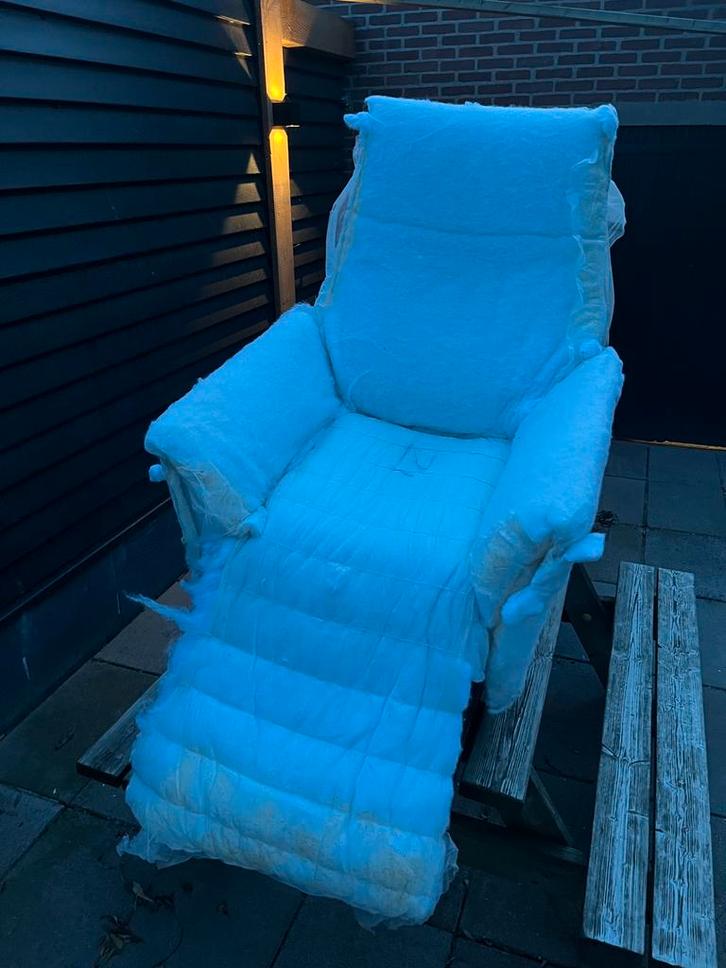 Chill line Relaxfauteuil project of onderdelen, Huis en Inrichting, Fauteuils, Gebruikt, 50 tot 75 cm, Ophalen