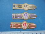3 oude sigarenbanden KAREL I (Remo, Elegant en Delgado), Ophalen of Verzenden, Zo goed als nieuw, Sigarenbandjes