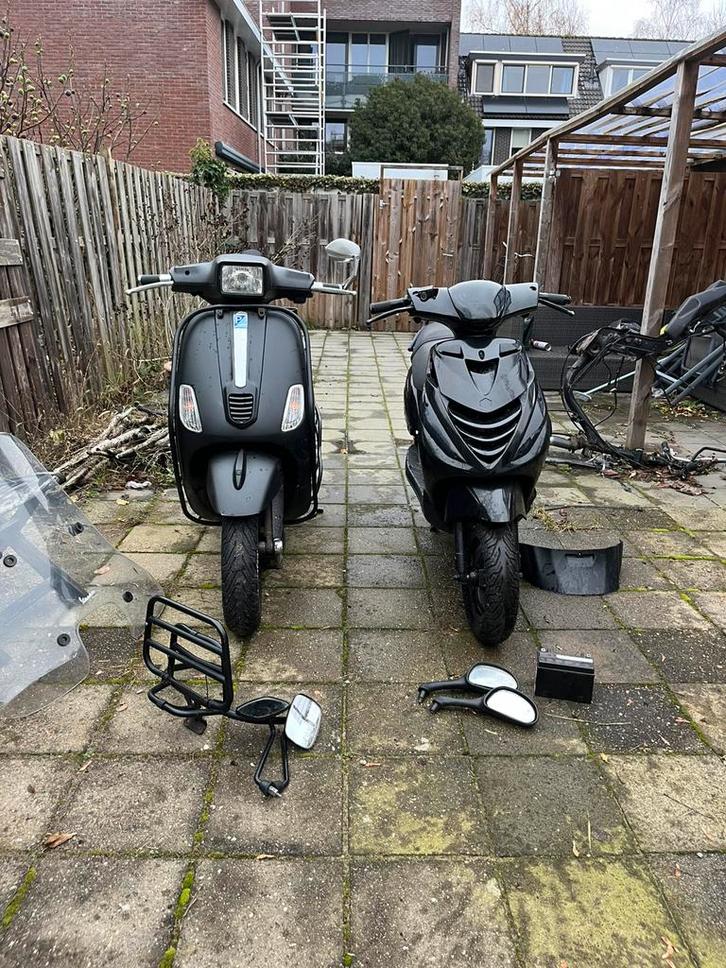 Piaggio WOK! + 80cc cilinder, Fietsen en Brommers, Snorfietsen en Snorscooters, Zo goed als nieuw, Piaggio, Benzine, Ophalen