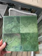 Groene plaktegels, Doe-het-zelf en Verbouw, Overige materialen, Wandtegels, Nieuw, Ophalen of Verzenden