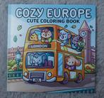 Cozy Europe kleurboek, Hobby en Vrije tijd, Tekenen, Ophalen of Verzenden, Nieuw, Papier, Schets- of Tekenboek