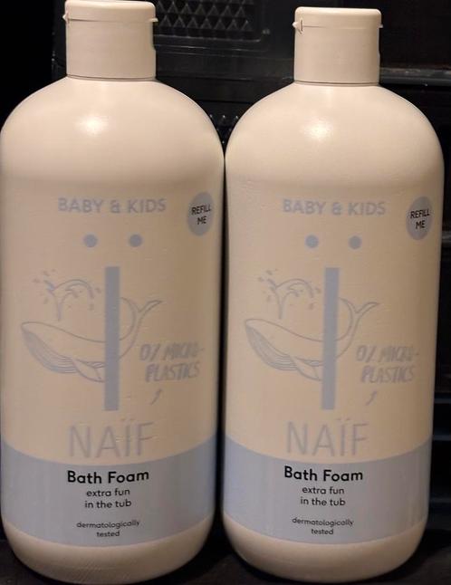 4x Naif Baby and Kids verzorgende badschuim 500ml, Kinderen en Baby's, Badjes en Verzorging, Nieuw, Overige typen, Overige merken