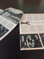 Artikel over de Elfstedentocht 1959 4 pagina s, Verzamelen, Tijdschriften, Kranten en Knipsels, Ophalen of Verzenden, 1940 tot 1960