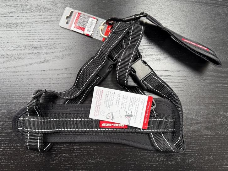 EzyDog Chest Plate hondenharnas zwart, maat L, Dieren en Toebehoren, Hondenhalsbanden en Penningen, Nieuw, Ophalen of Verzenden