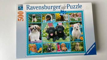 Honden puzzel van 500 stukjes beschikbaar voor biedingen