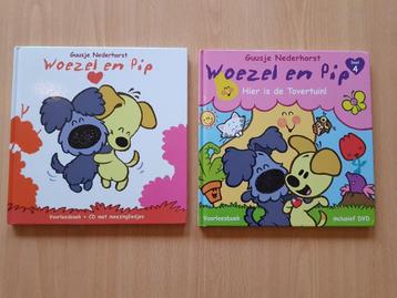 Woezel & Pip: 2 boeken 1 met cd en 1 met dvd beschikbaar voor biedingen