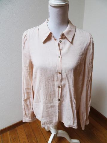 G16 COTTON CLUB blouse beige maat M 38/40	 beschikbaar voor biedingen