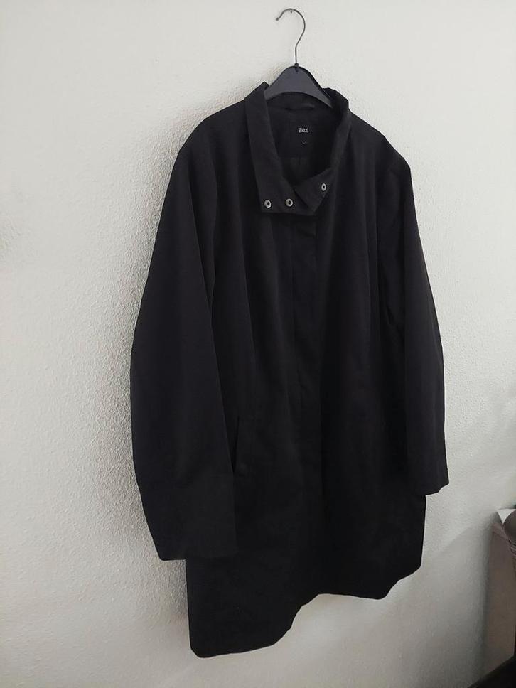 Doordraag Jas lang99cm Zizzi XL zwart met rits 1xGedragen, Kleding | Heren, Jassen | Winter, Nieuw, Maat 56/58 (XL), Zwart, Ophalen of Verzenden
